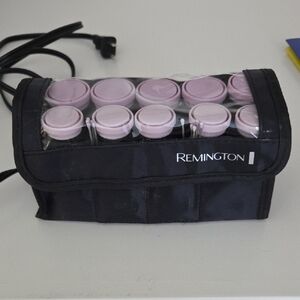 Remington Pink Hair Rollers in Black Case